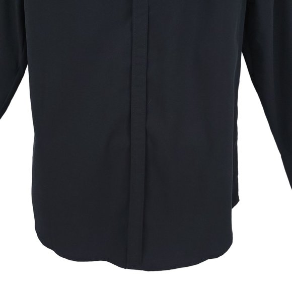 Chicos Half Placket Shirt Fashion Top Womens Size 0 US 4 Black Silky Soft NEW - Picture 8 of 12
